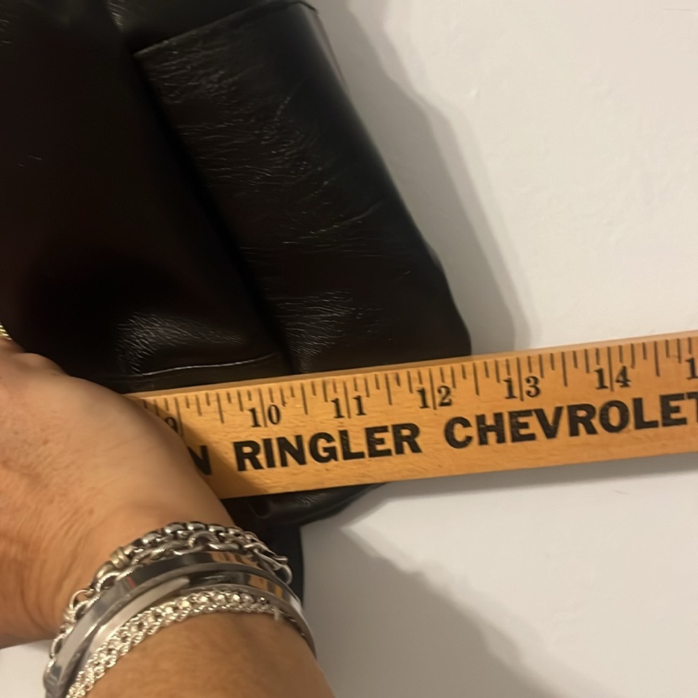 Unisex Mini Backpack Black Multiple Compartments … - image 8